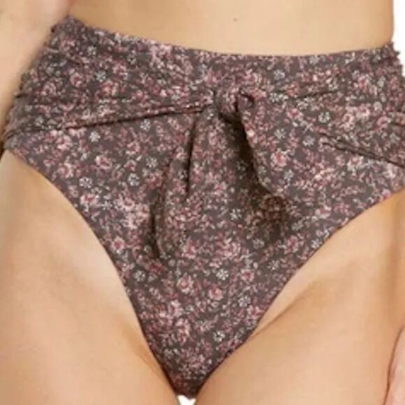 NWT Veronica Beard Azoia tie waist bikini bottom 
size med - Picture 1 of 5